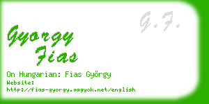 gyorgy fias business card